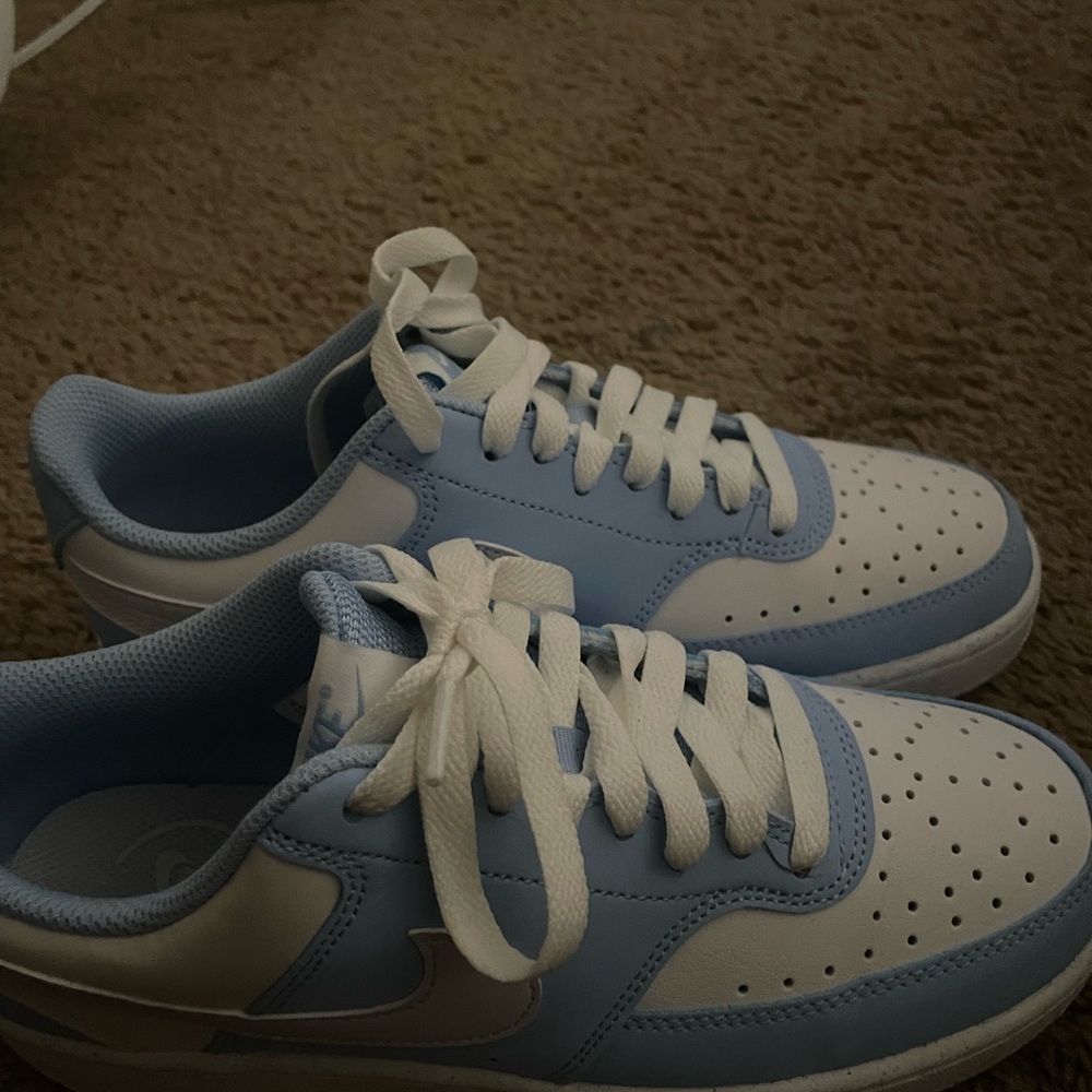 Nike Sky Blue and White Shoes